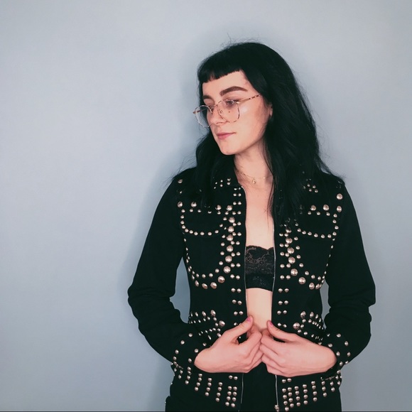 SOLD || 70s Authentic Roncelli Studded Denim Set - Picture 7 of 8